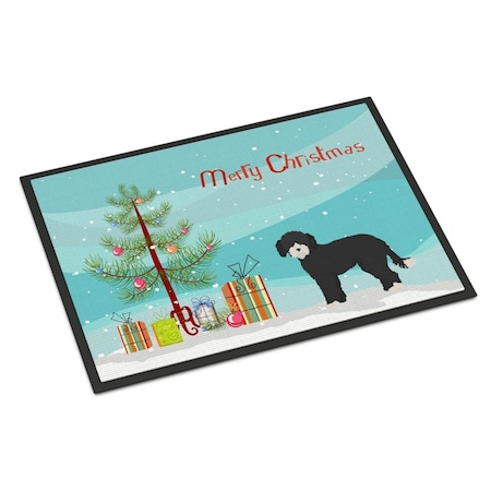 Carolines Treasures 18 x 27 in. Whoodle No.2 Christmas Tree Indoor or Outdoor Mat CK3881MAT
